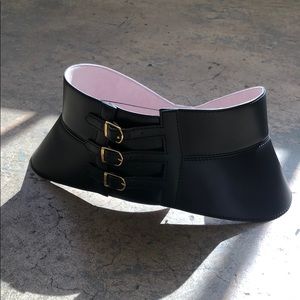 Herve leger leather belt